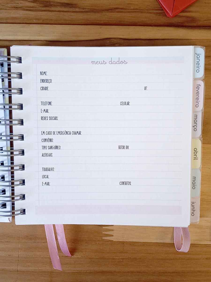 Pronta Entrega - Planner pessoal permanente quadrado - Imagem 5