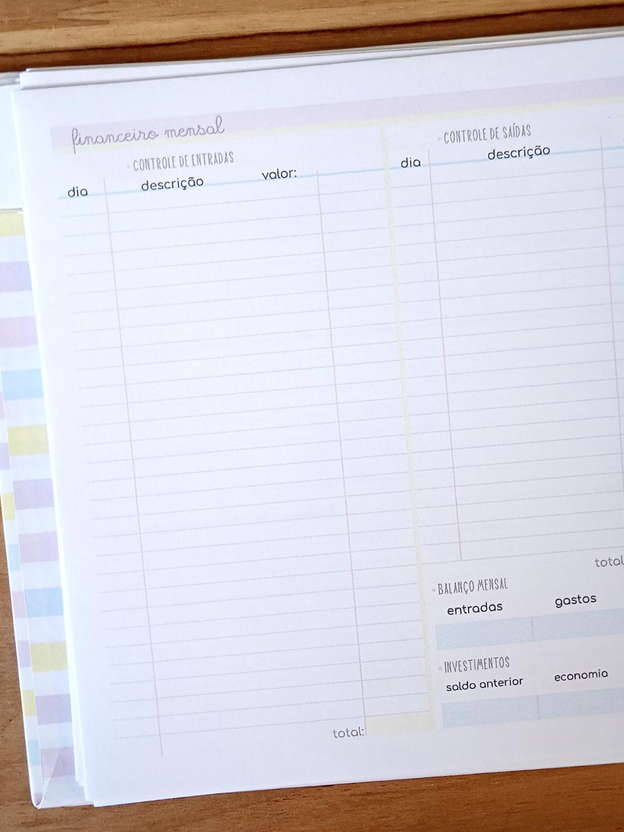 Pronta Entrega - Planner pessoal permanente quadrado - Imagem 7