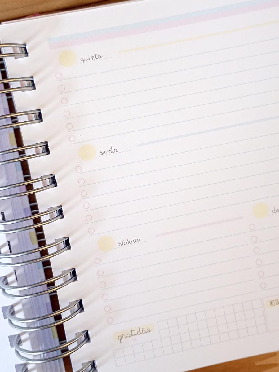 Pronta Entrega - Planner pessoal permanente quadrado - Imagem 8
