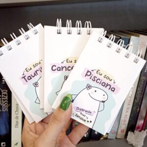 Pronta Entrega - Mini bloquinho A7 signos - meme florks