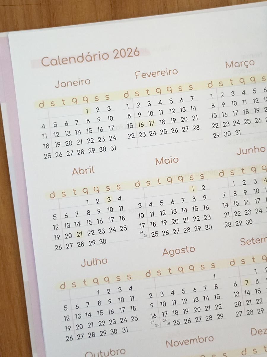 Agenda 2026 personalizada - Imagem 9