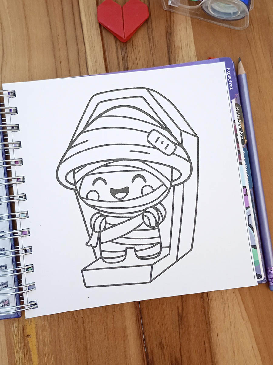 Livro de colorir Entre Folhas - Halloween Vol01 - Imagem 10