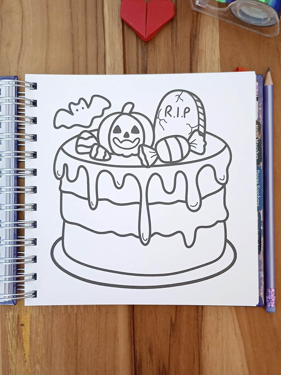 Livro de colorir Entre Folhas - Halloween Vol01 - Imagem 14