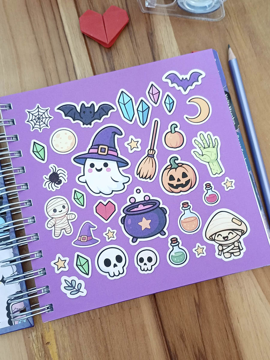 Livro de colorir Entre Folhas - Halloween Vol01 - Imagem 7