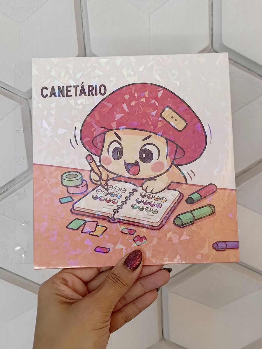 Capa e contra capa canetário personalizado - Imagem 2