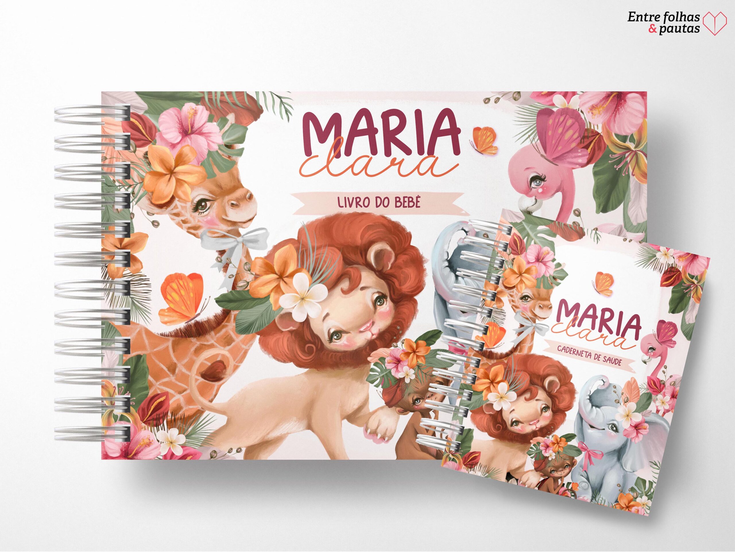 Kit minha menina - caderneta de saúde e livro do bebê personalizado - Imagem 39