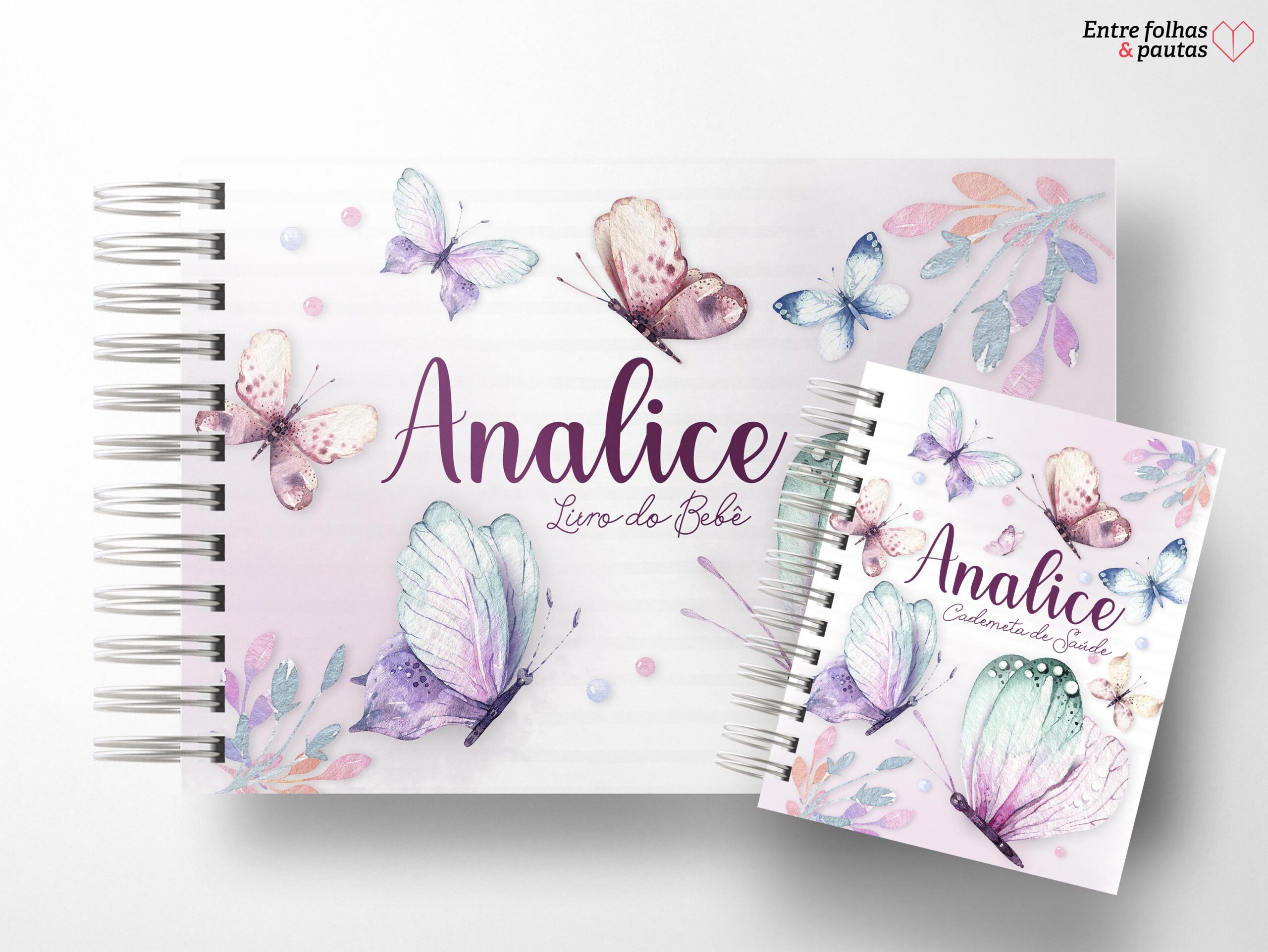 Kit minha menina - caderneta de saúde e livro do bebê personalizado - Imagem 22