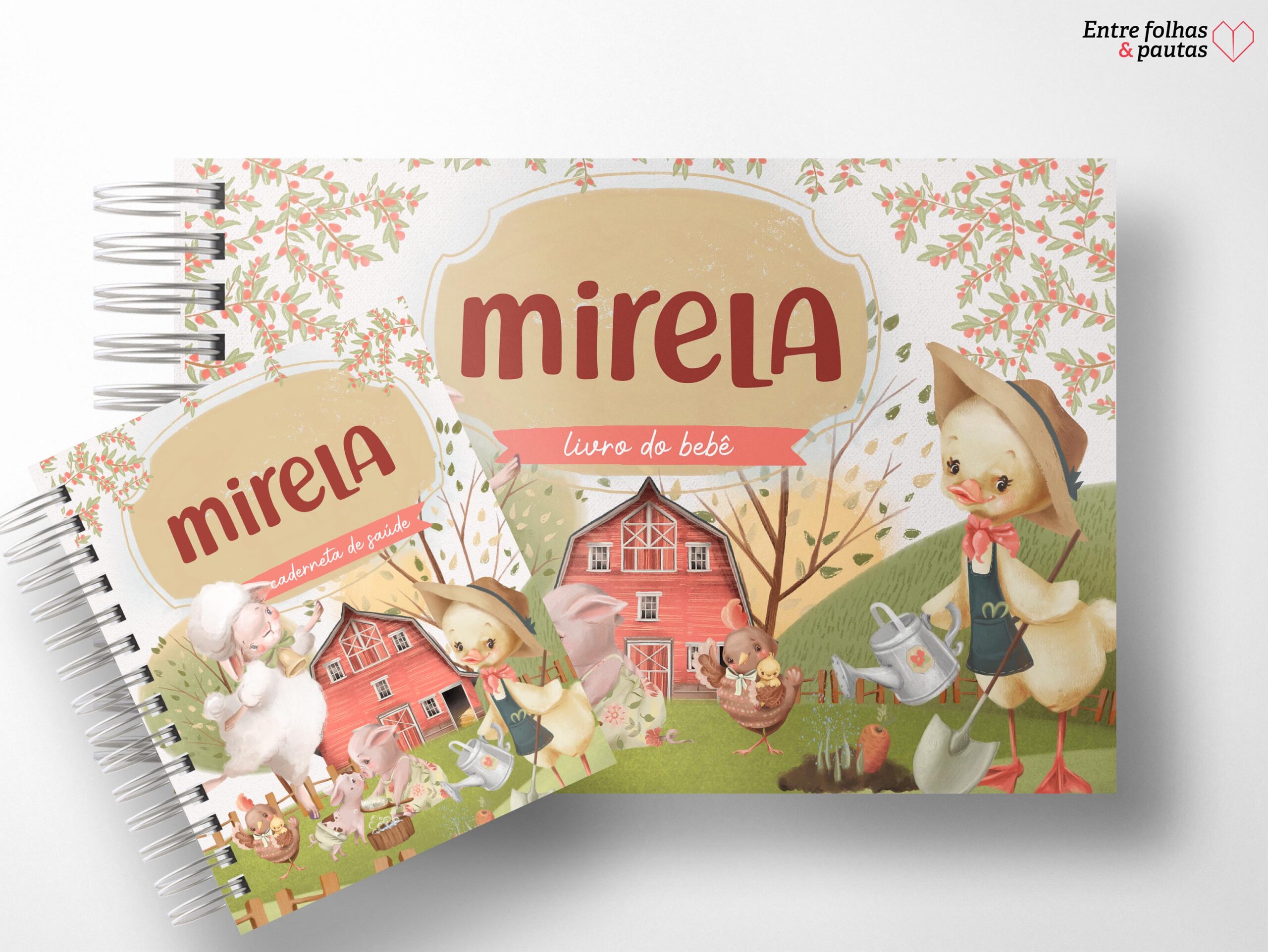 Kit minha menina - caderneta de saúde e livro do bebê personalizado - Imagem 26