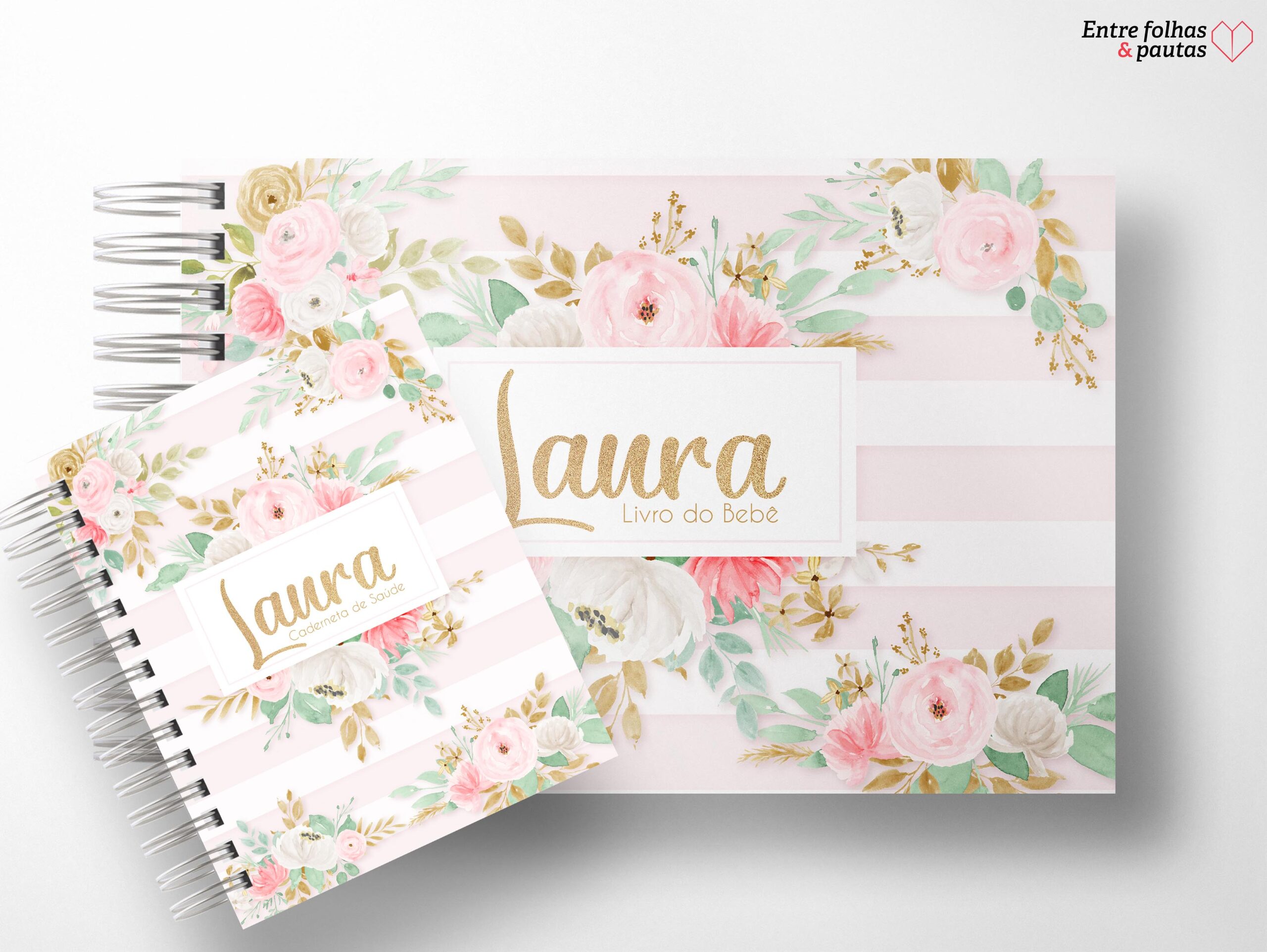 Kit minha menina - caderneta de saúde e livro do bebê personalizado - Imagem 27
