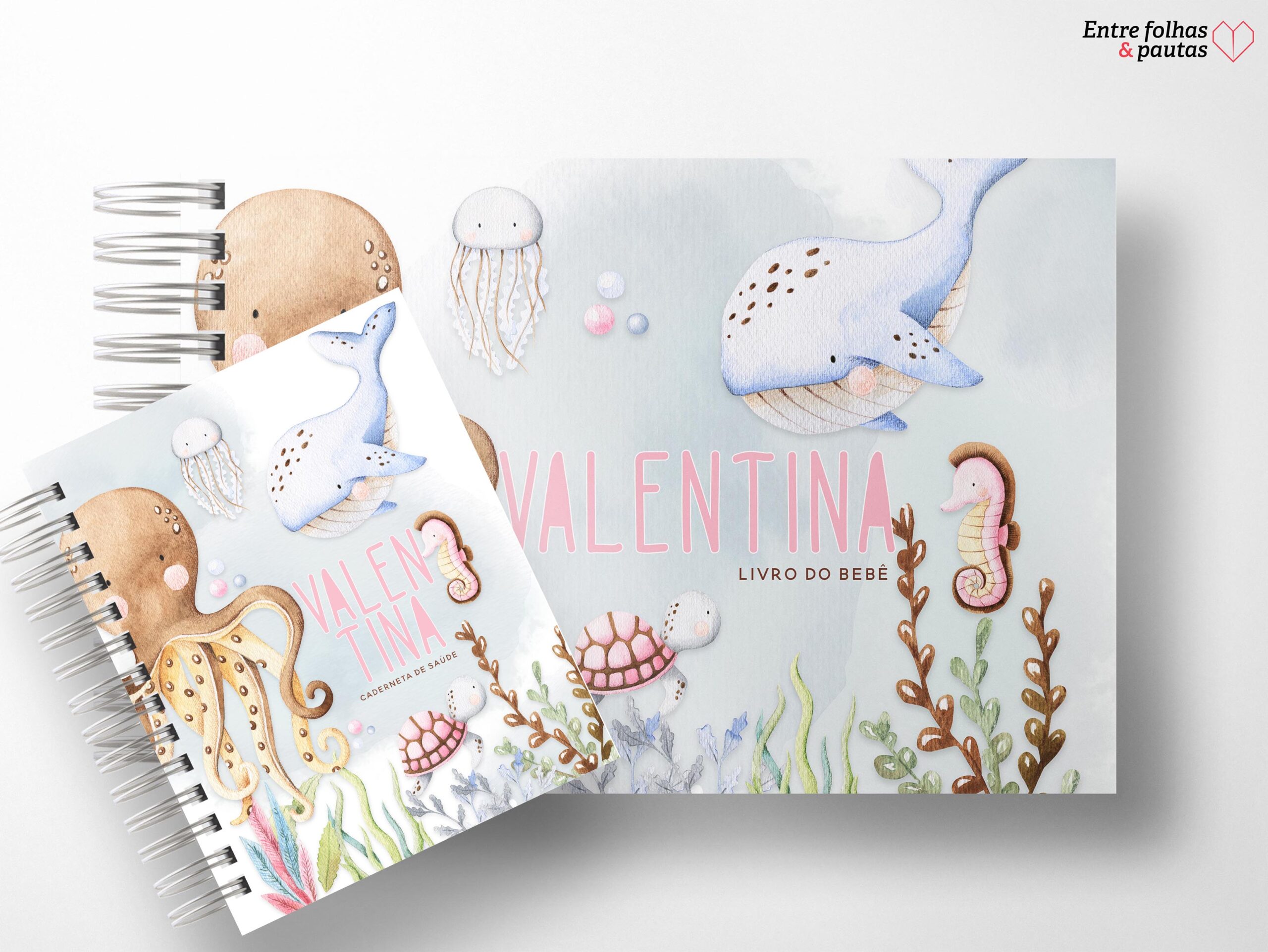 Kit minha menina - caderneta de saúde e livro do bebê personalizado - Imagem 32