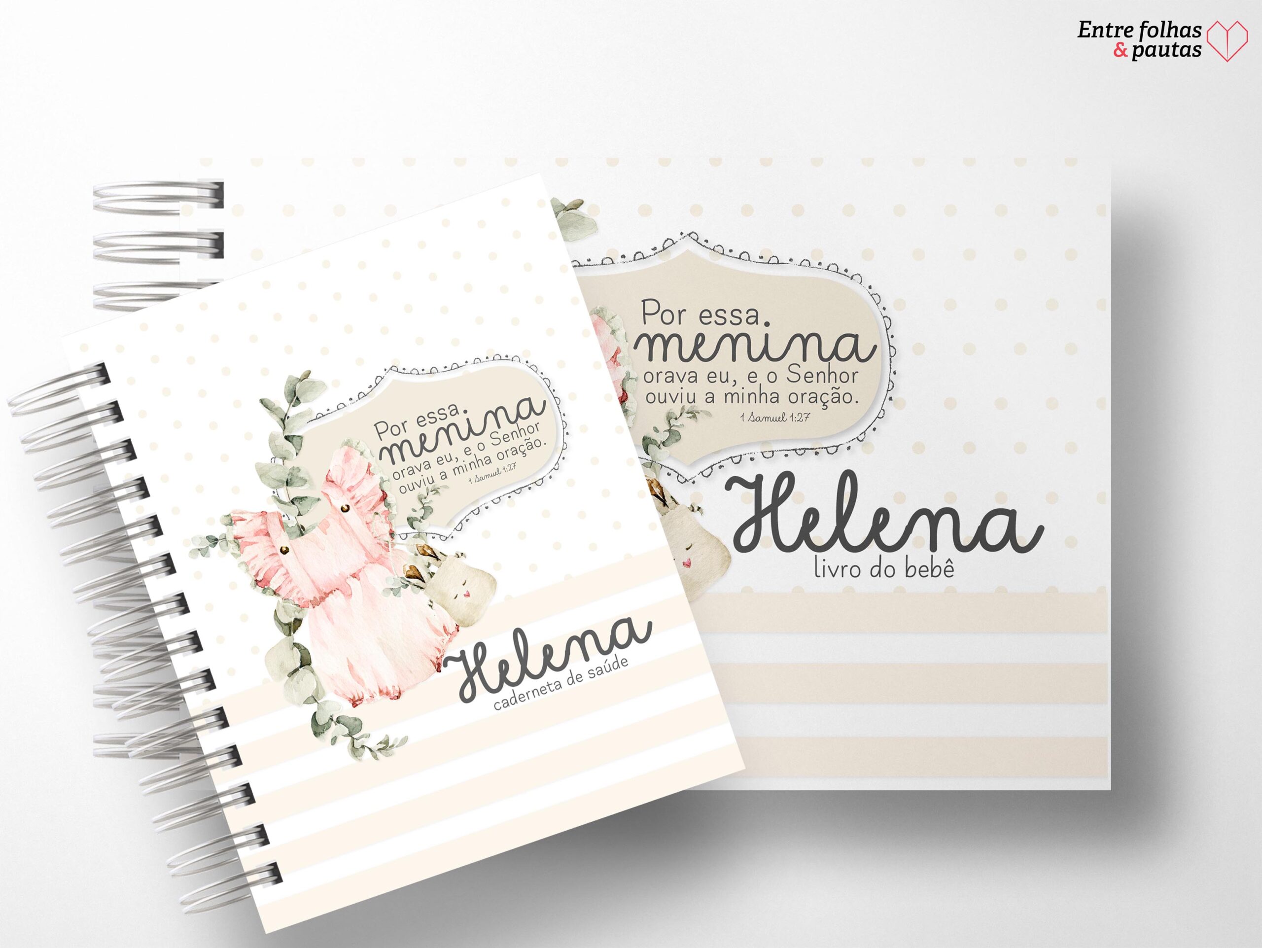 Kit minha menina - caderneta de saúde e livro do bebê personalizado - Imagem 36
