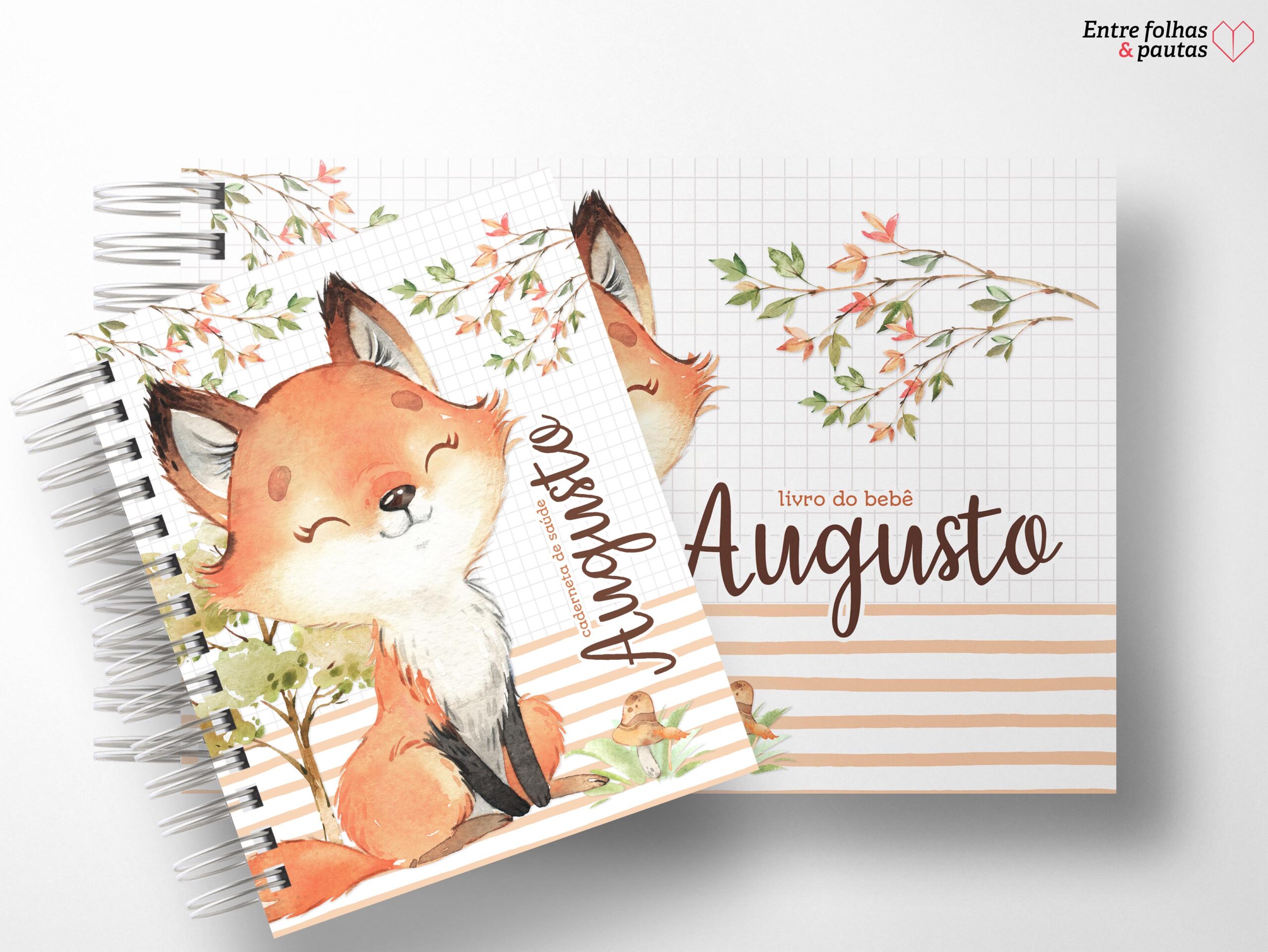 Kit minha menina - caderneta de saúde e livro do bebê personalizado - Imagem 37