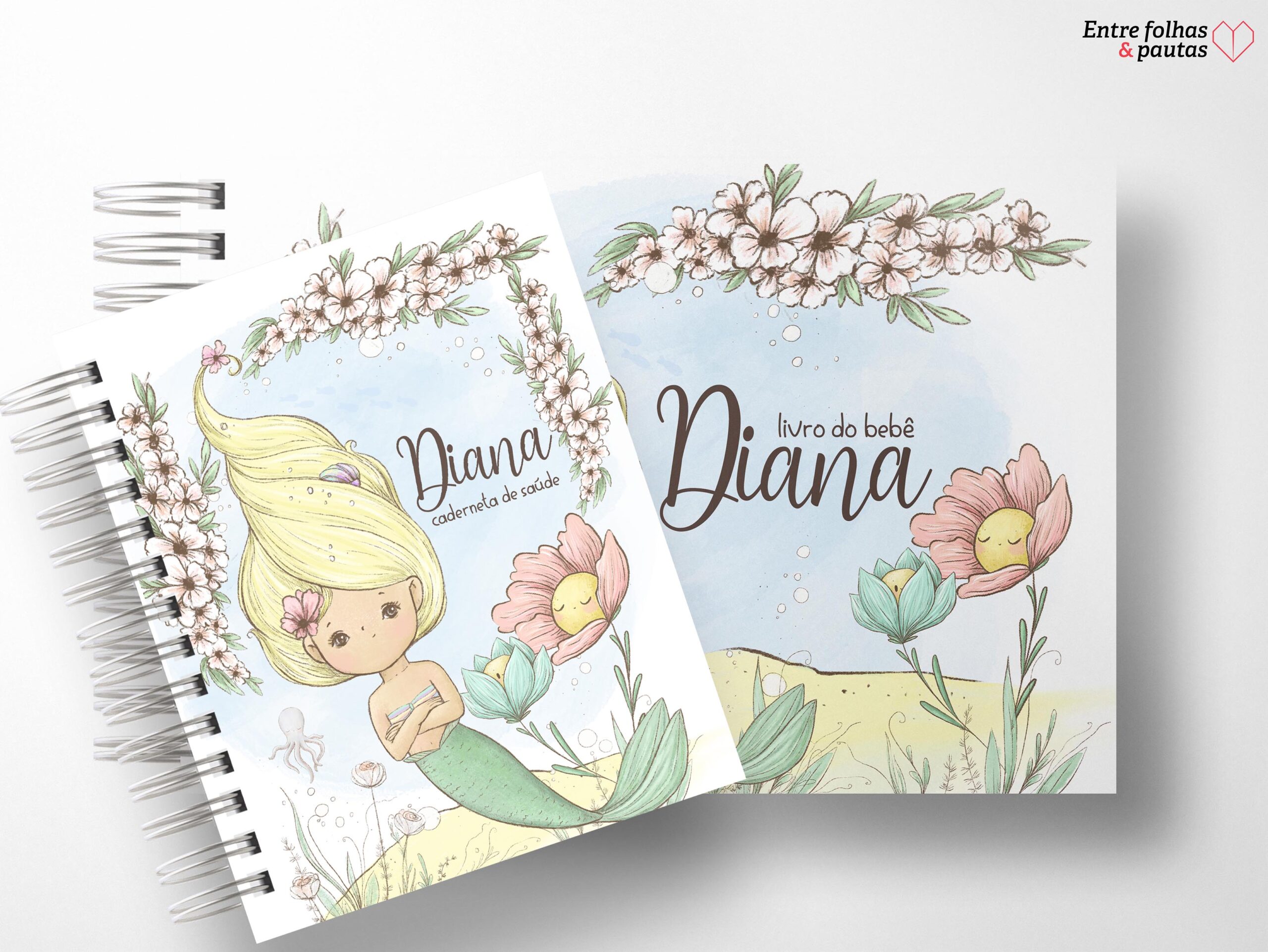 Kit minha menina - caderneta de saúde e livro do bebê personalizado - Imagem 40