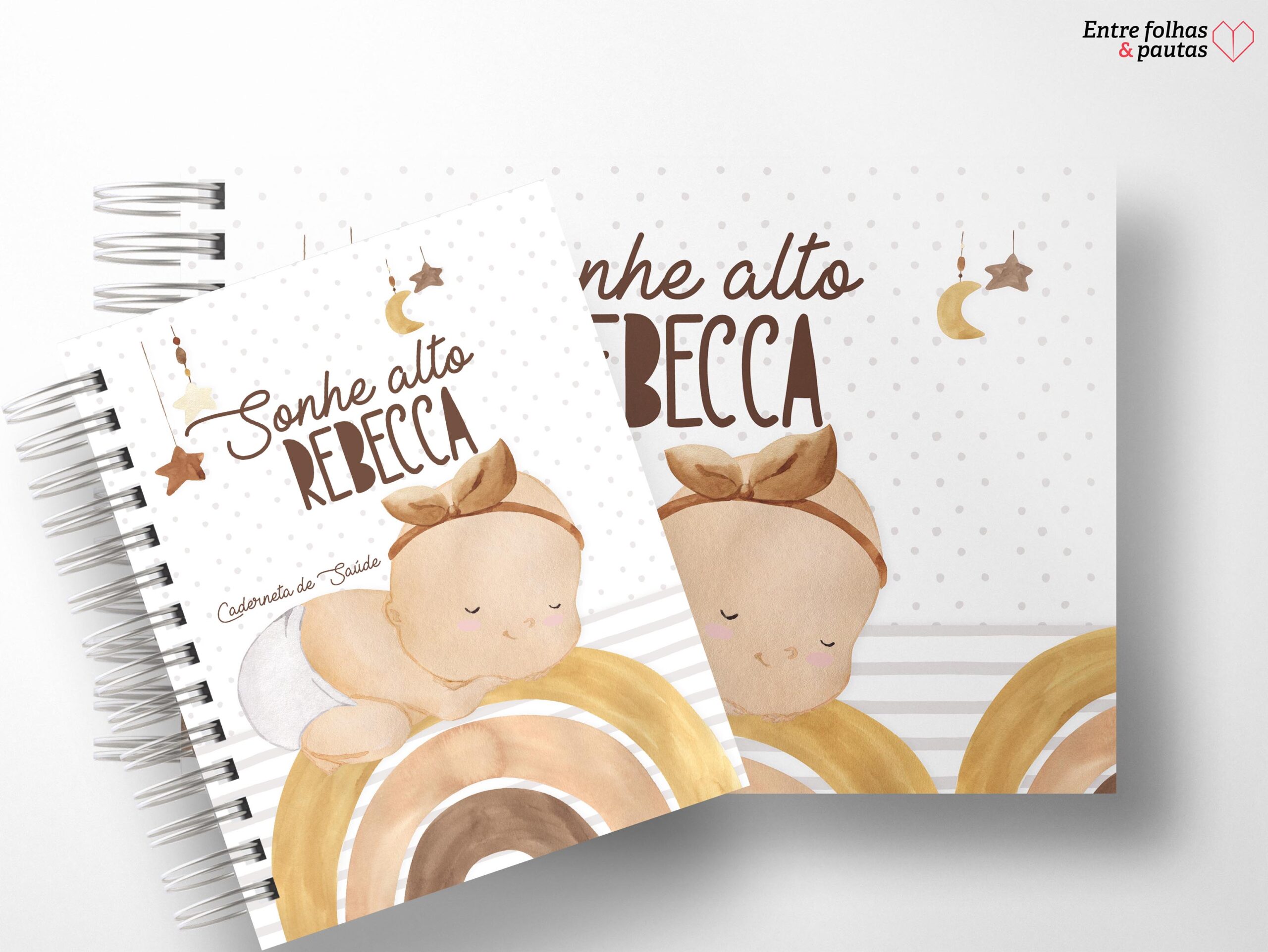 Kit minha menina - caderneta de saúde e livro do bebê personalizado - Imagem 41