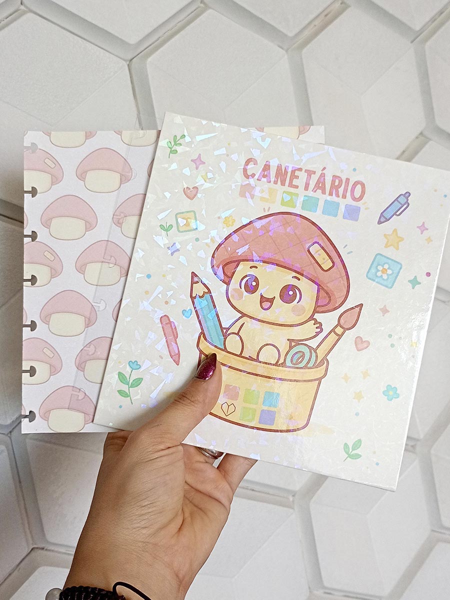 Capa e contra capa canetário personalizado - Imagem 7