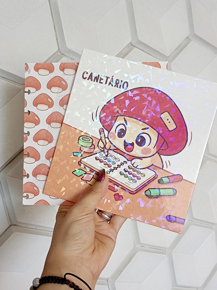 Capa e contra capa canetário personalizado - Imagem 6